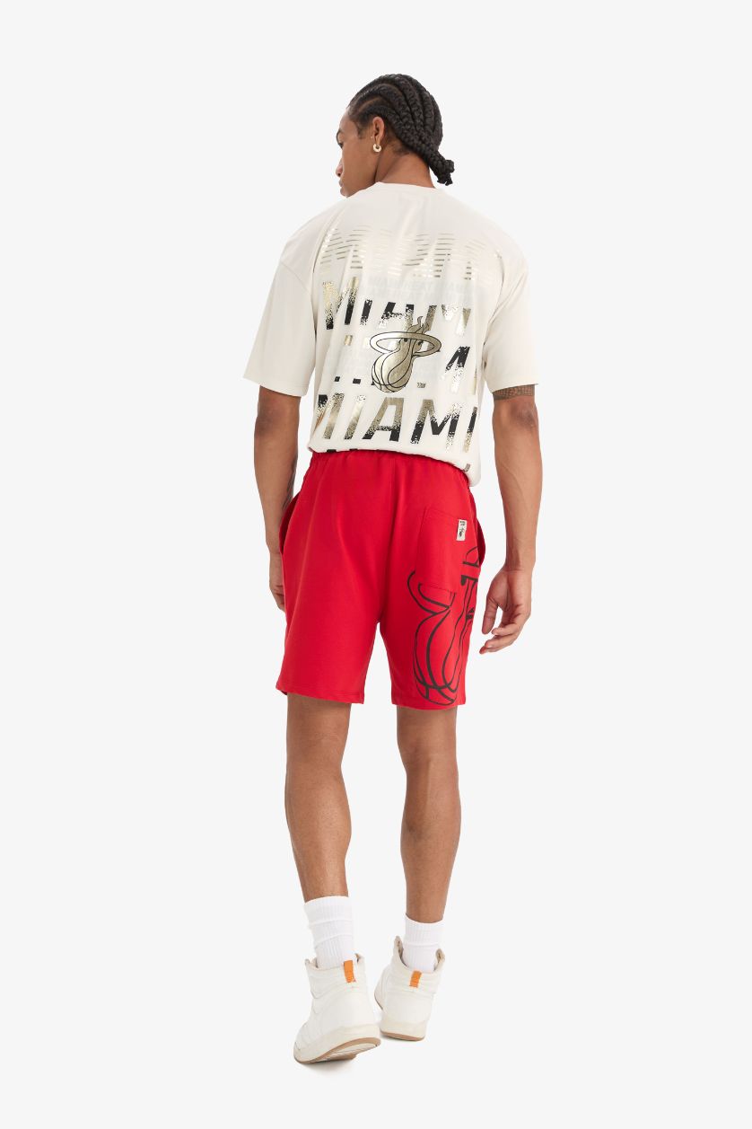 Ерлер қызыл NBA Miami Heat Лицензиялық Шолақ шалбар