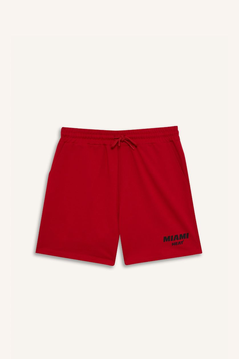 Ерлер қызыл NBA Miami Heat Лицензиялық Шолақ шалбар