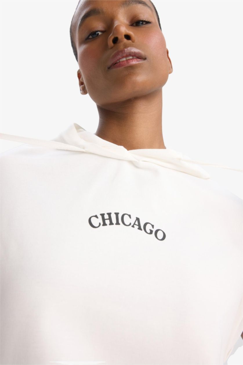 نساء بيج فاتح فستان اوفر سايز من DeFactoFit