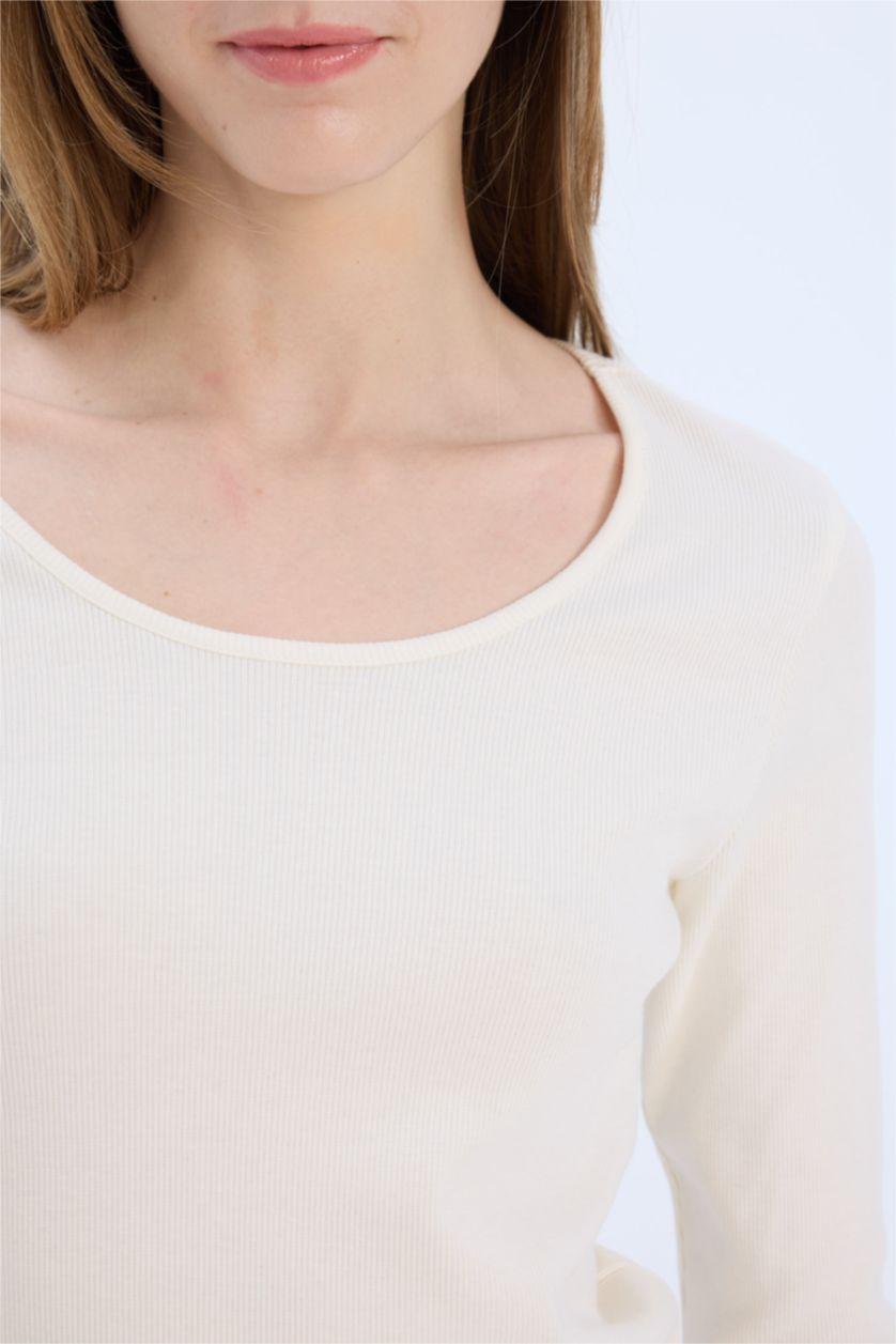 Woman Brown Regular Fit Poplin Top Striped Bottom 2 Piece Pajama Set