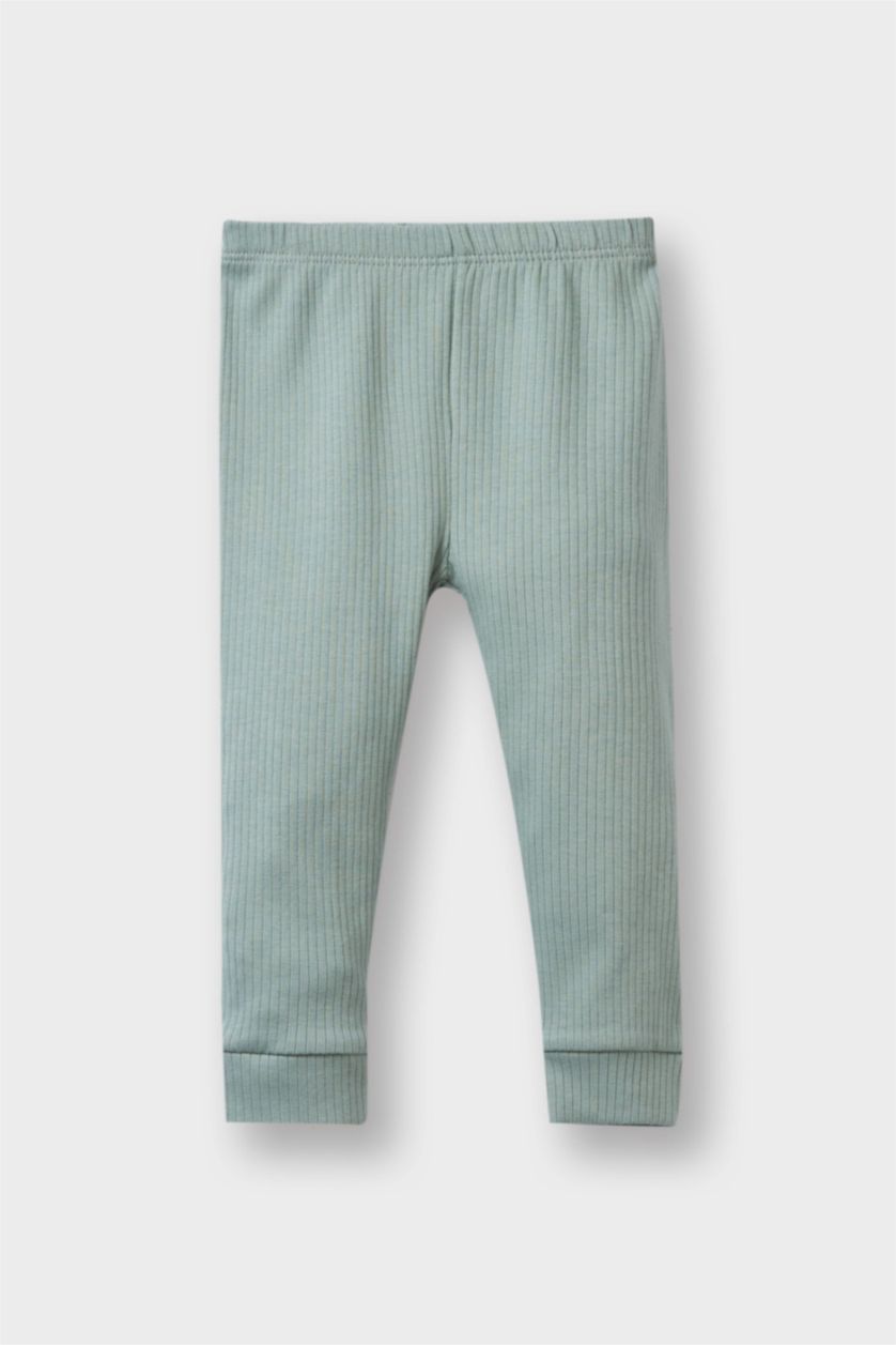 مولود ذكر كاكي فاتح طقم من تيشيرت أولاد بطبعة ديناصور برقبة مستديرة و سروال