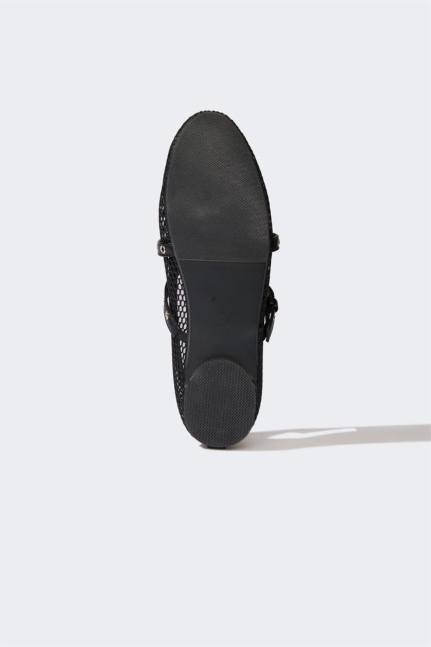 WOMAN Black Woman Ballerina Flat Shoes