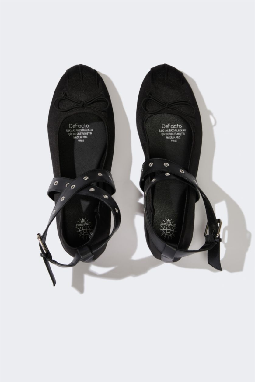 WOMAN Black Woman Ballerina Flat Shoes