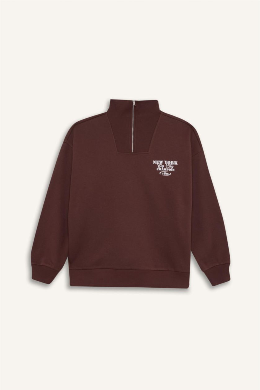 نساء بني سويت شيرت سامبل واسع