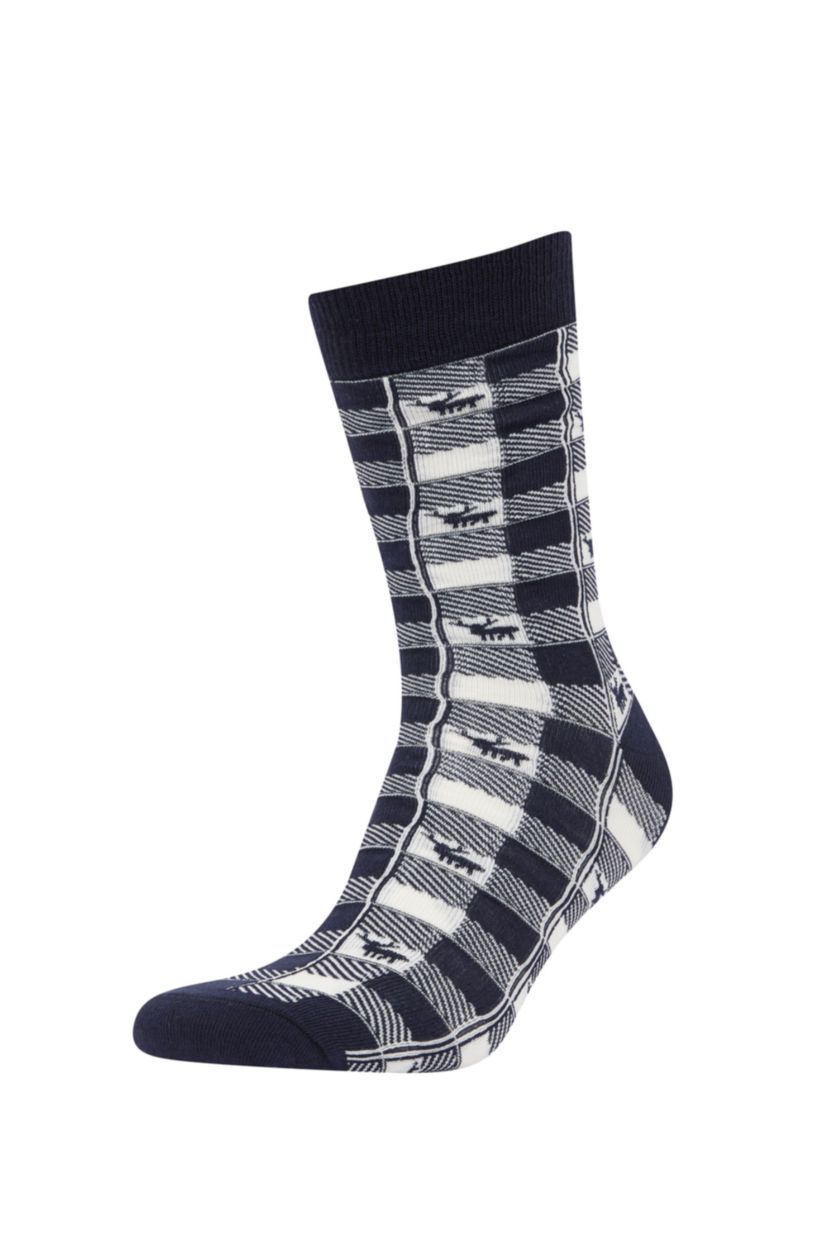 Erkek Karma 2'li Pamuklu Uzun Çorap