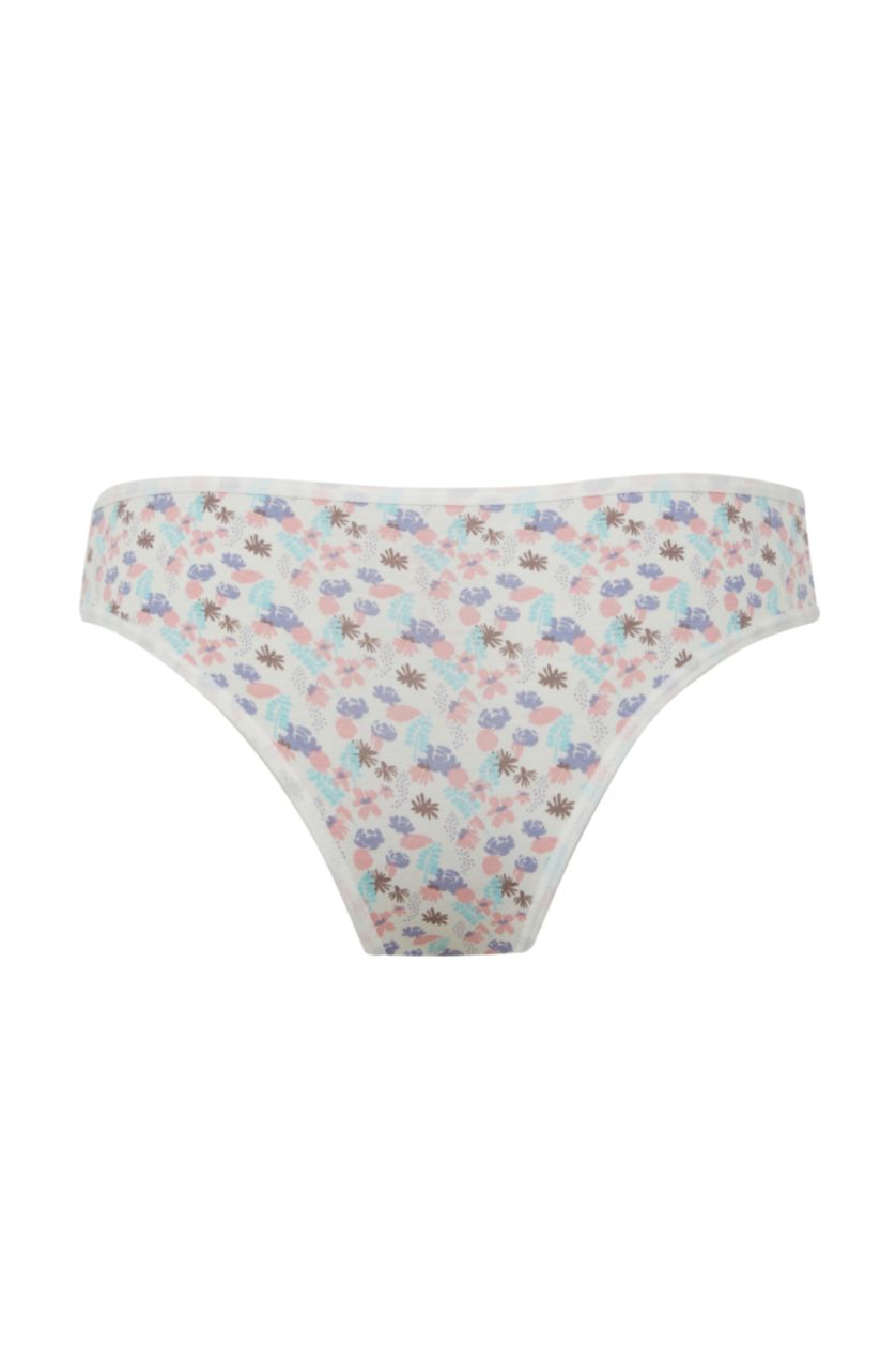 FEMME Écru Lot de 3 slips avec imprimé