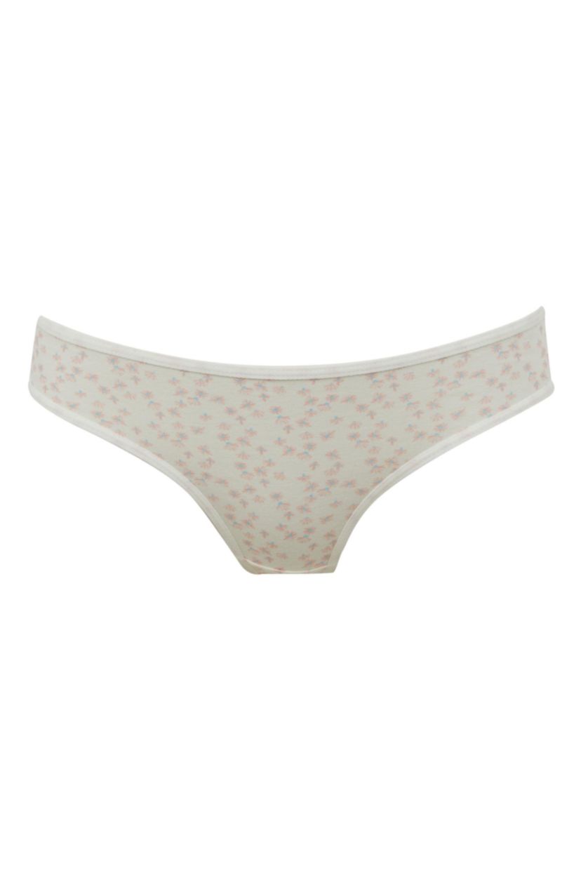 FEMME Écru Lot de 3 slips avec imprimé