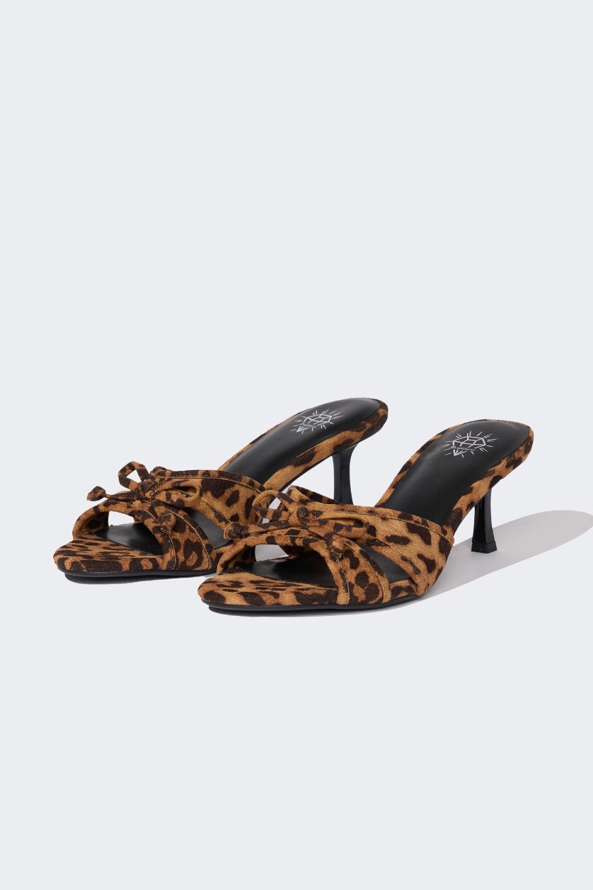 FEMME Karma Sandales à talons hauts en simili cuir pour femme