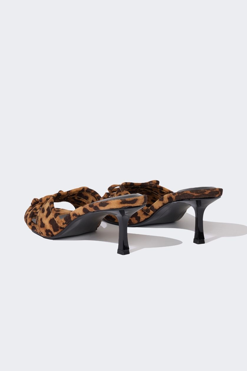 FEMME Karma Sandales à talons hauts en simili cuir pour femme