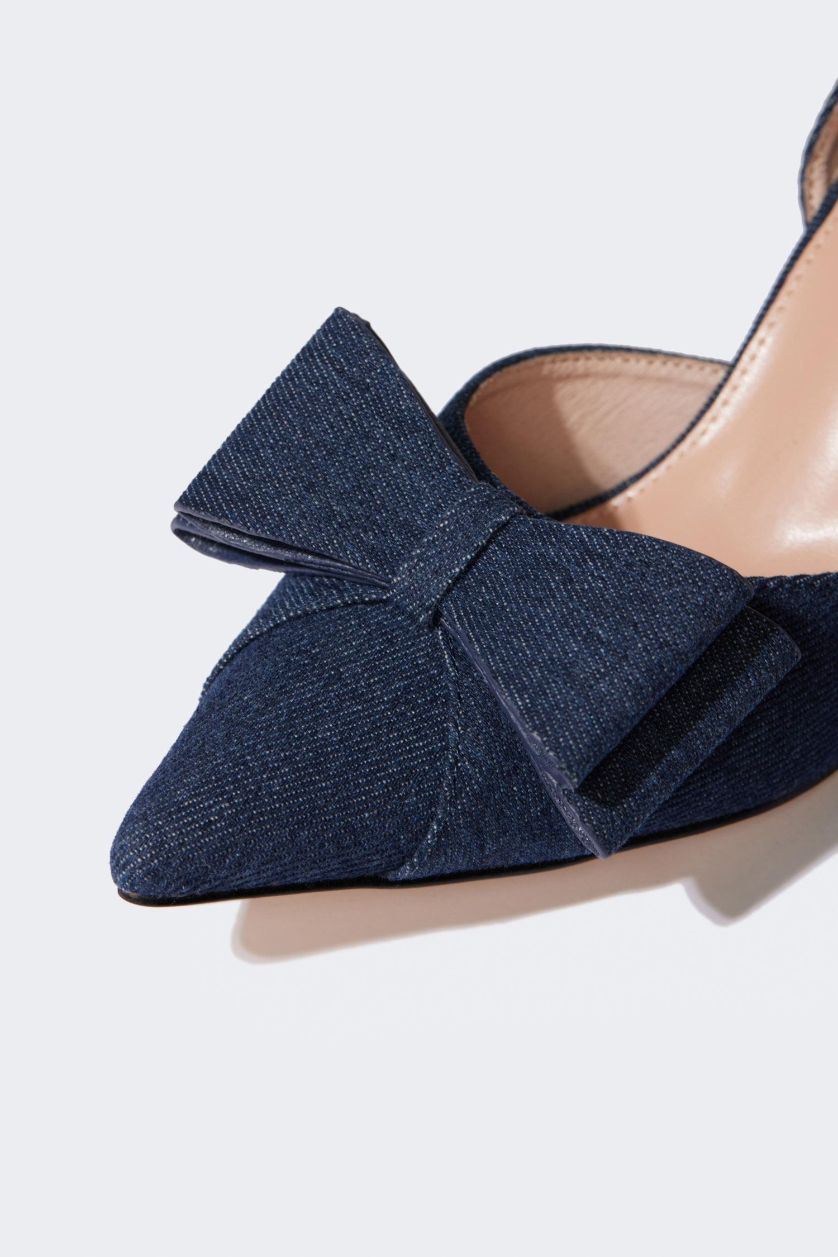 نساء أزرق صندل نسائي بكعب عالي