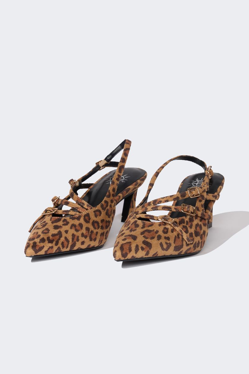 Woman Karma Woman Faux Leather Heeled Sandals