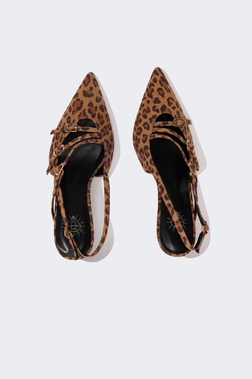 Woman Karma Woman Faux Leather Heeled Sandals