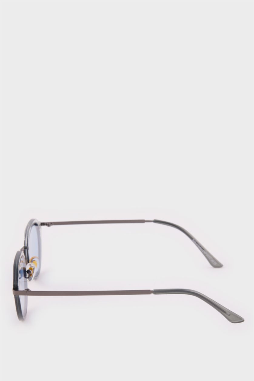 Erkek Mavi Erkek Oval Metal Güneş Gözlüğü