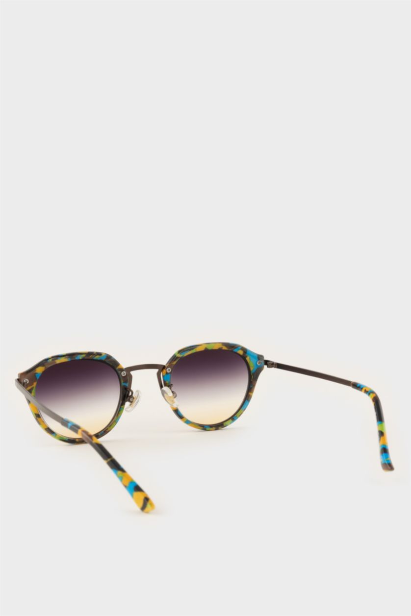 Erkek Karma Erkek Oval Metal Güneş Gözlüğü