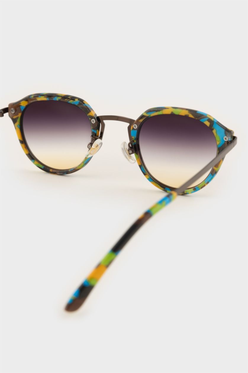 Erkek Karma Erkek Oval Metal Güneş Gözlüğü