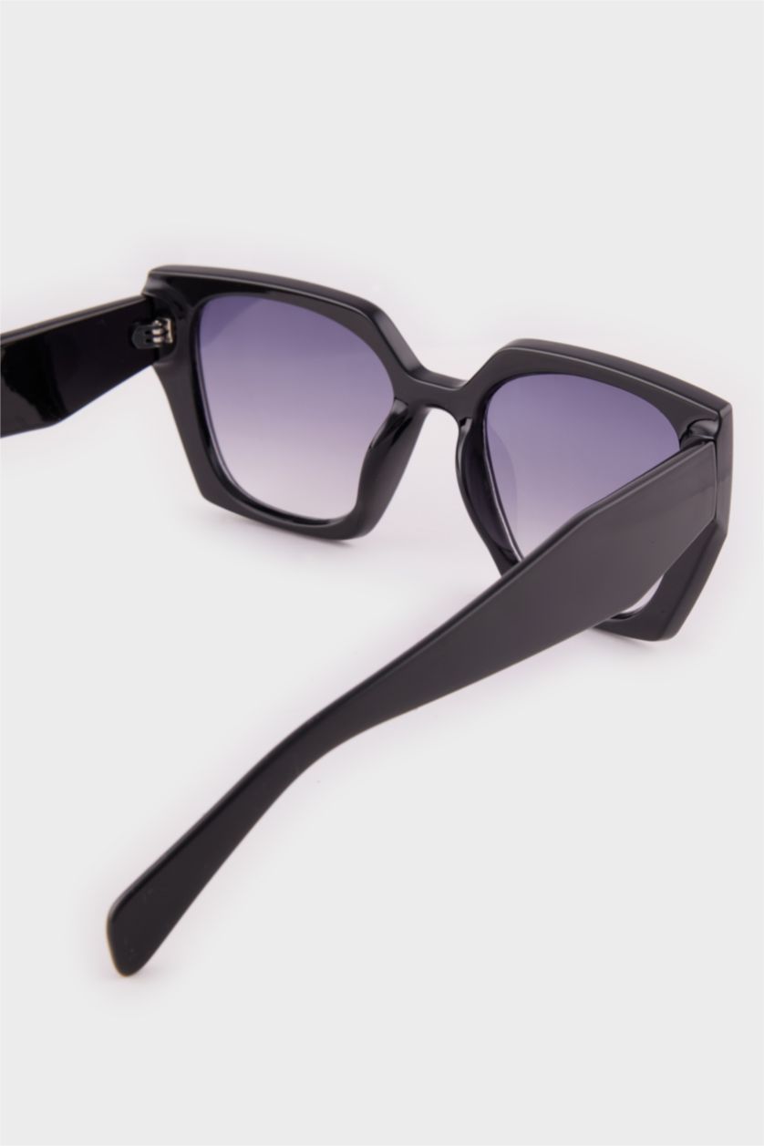 Kadın Siyah Kadın Büyük Çerçeve Güneş Gözlüğü