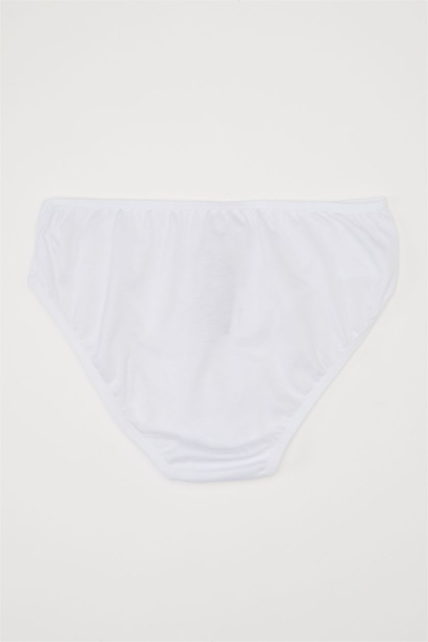 Kız Çocuk - Genç Kız Beyaz Kız Çocuk Baskılı 3'lü Slip Külot