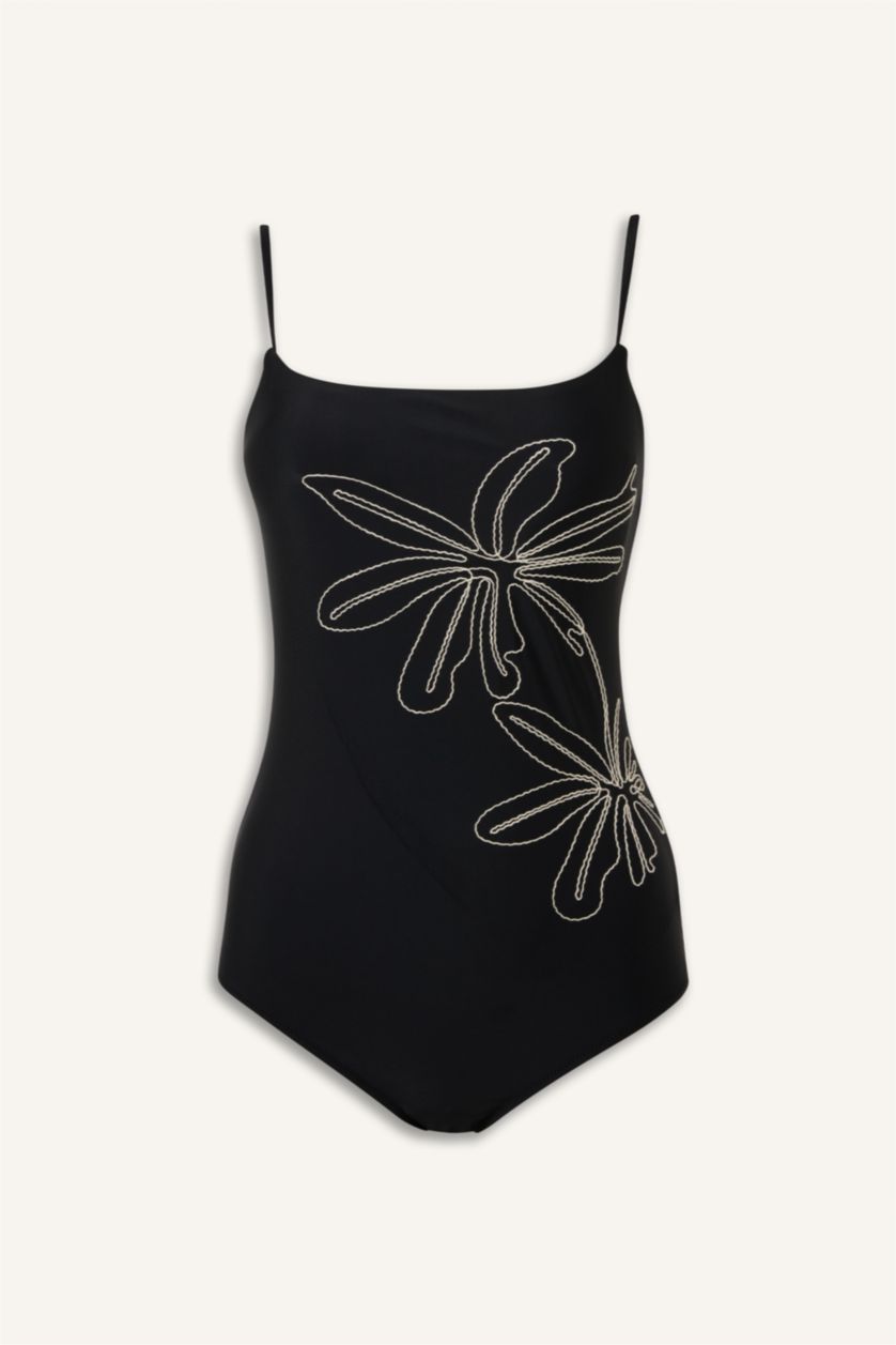 Kadın Siyah Regular Fit Mayo