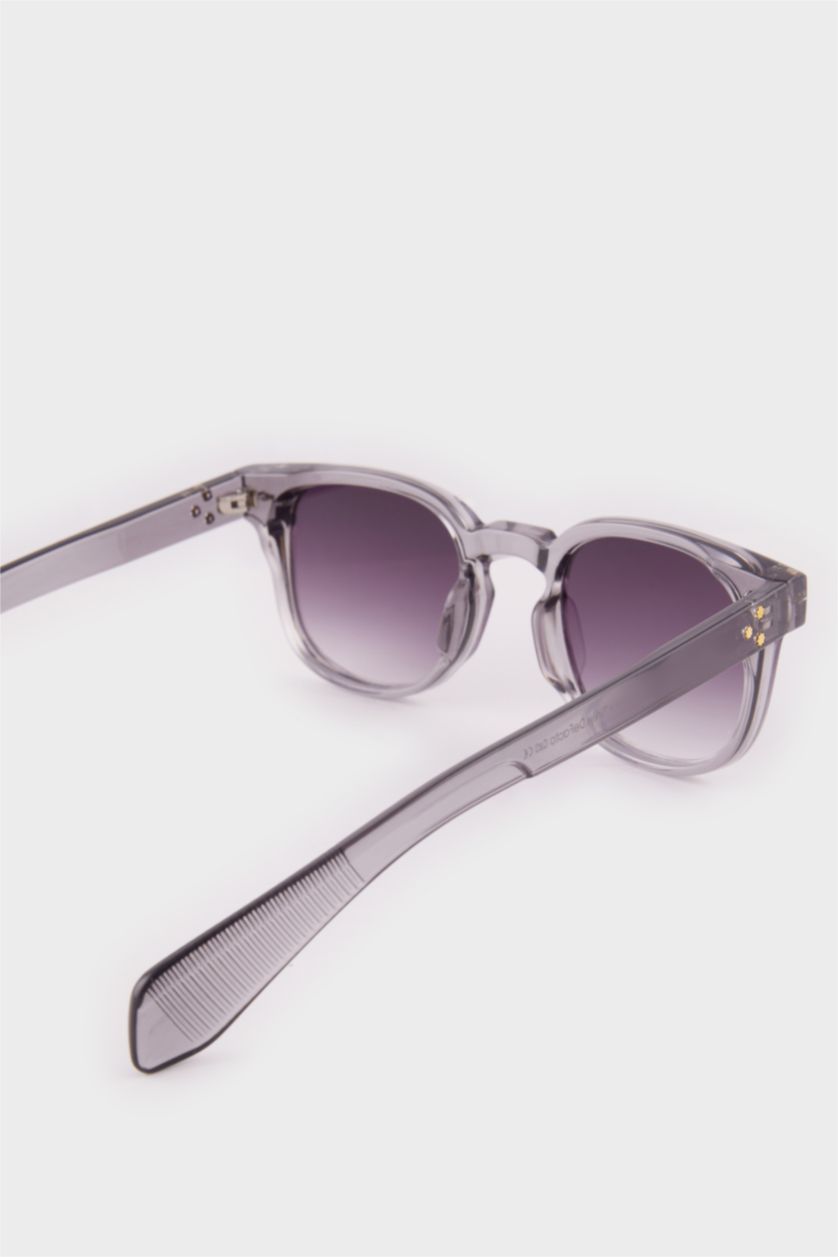 Kadın Gri Melanj Kadın Daire Güneş Gözlüğü