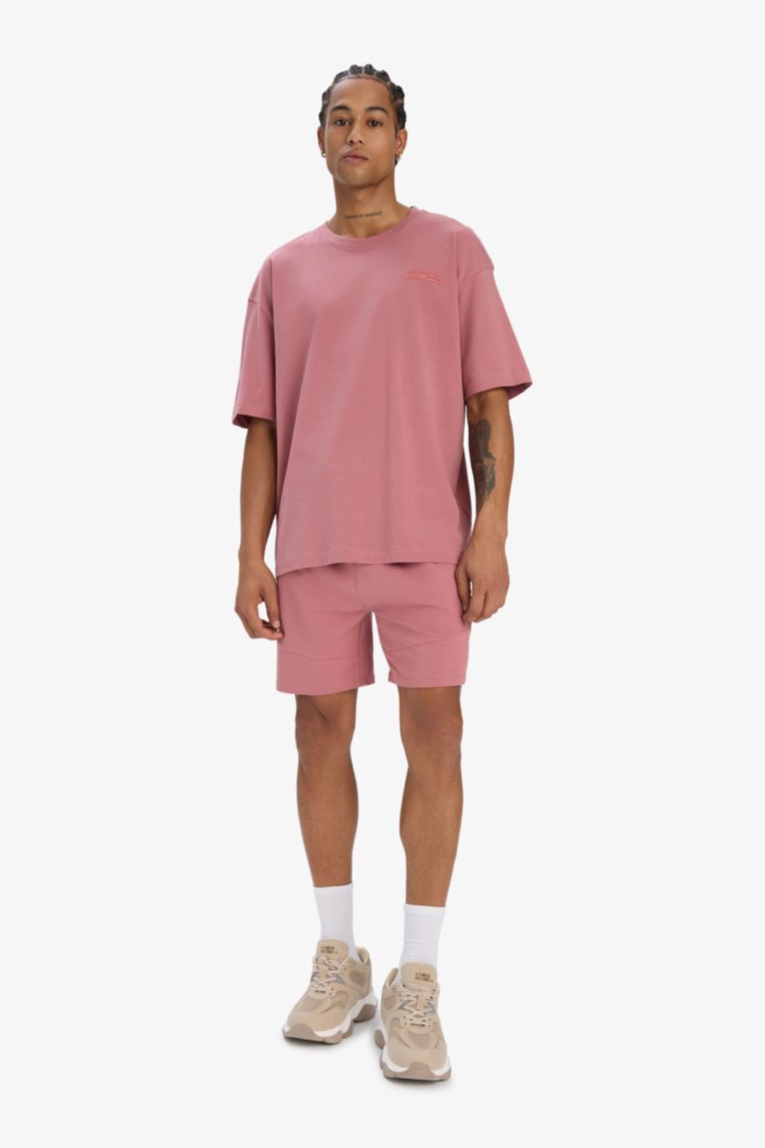 MAN Bordeaux DeFactoFit Oversize Fit Printed Sports T-Shirt