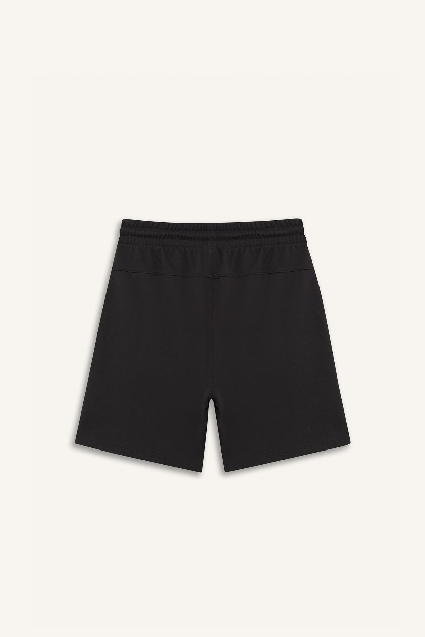 Erkek Antrasit Standart Fit Sporcu Beli Bağcıklı Cepli Şort