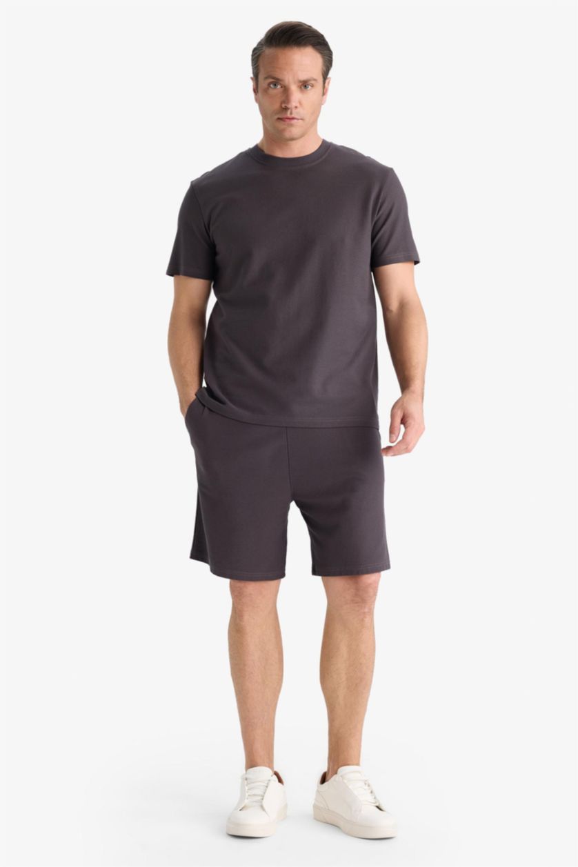MAN انترا Cotton Relax Fit Twill Pocket Shorts