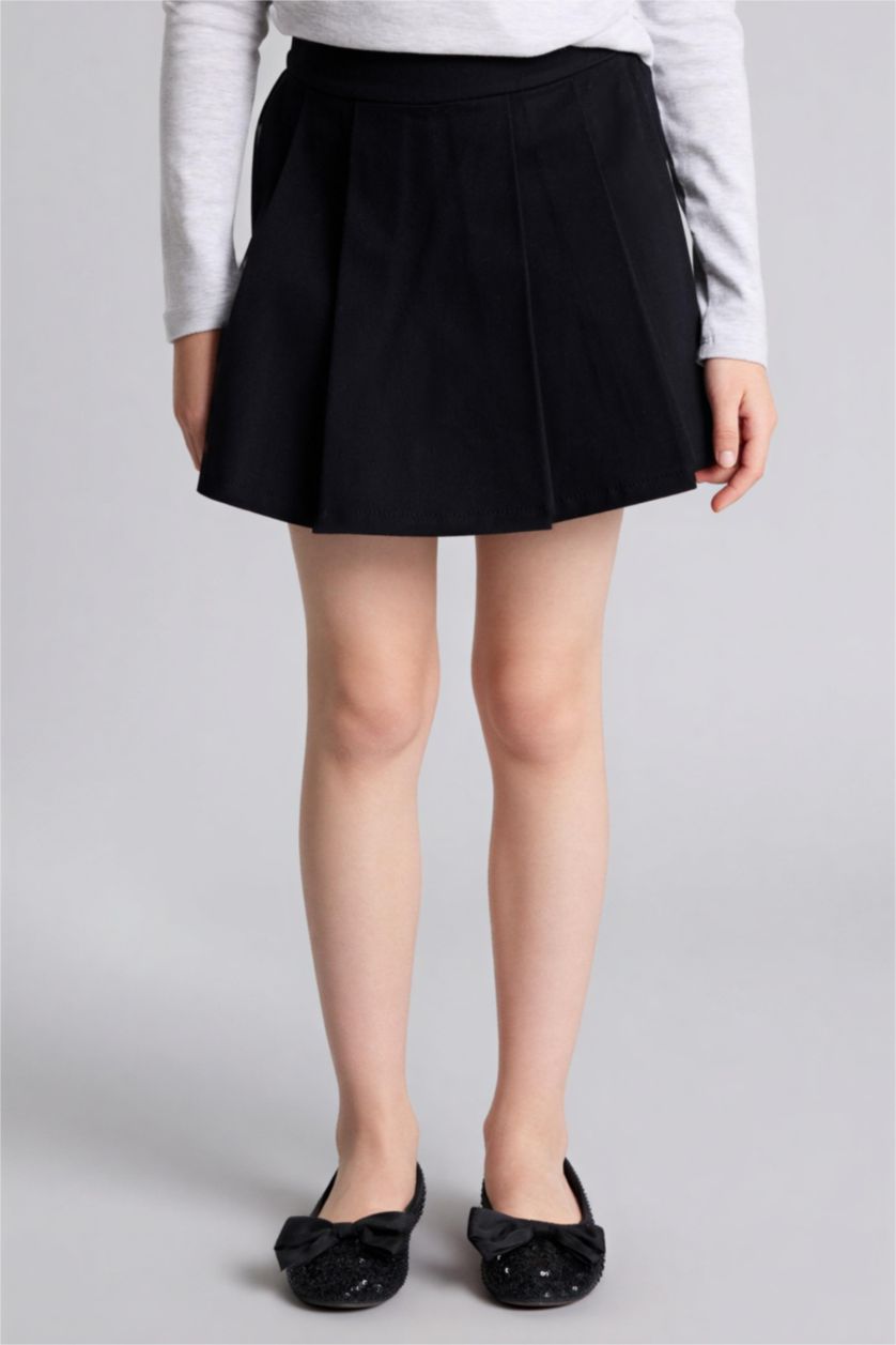 Girls & Teens Black Girl Gabardine Skirt