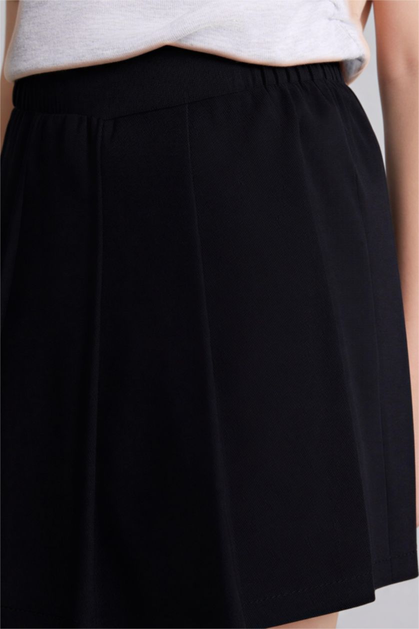 Girls & Teens Black Girl Gabardine Skirt