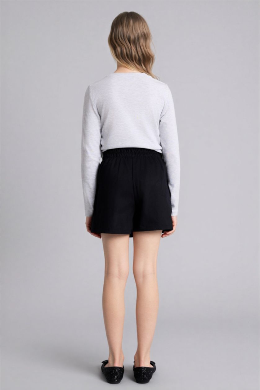 Girls & Teens Black Girl Gabardine Skirt