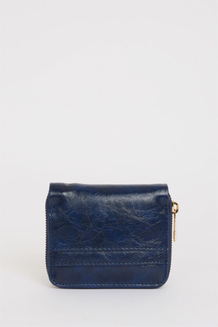 Kadın Lacivert Kadın Suni Deri Cüzdan