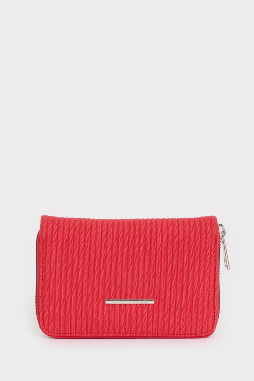 Kadın Kırmızı Kadın Suni Deri Cüzdan