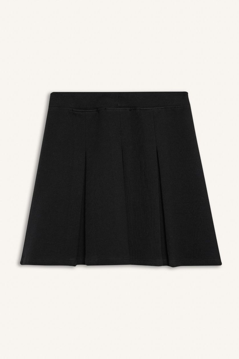 FILLES Noir Jupe basique avec plis pour fille