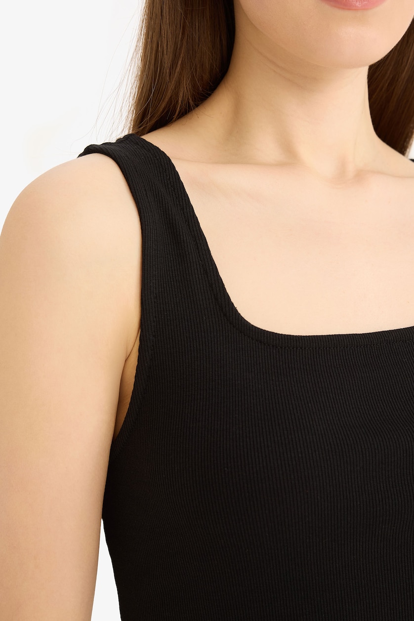 WOMAN Black Camisole Midi Dress
