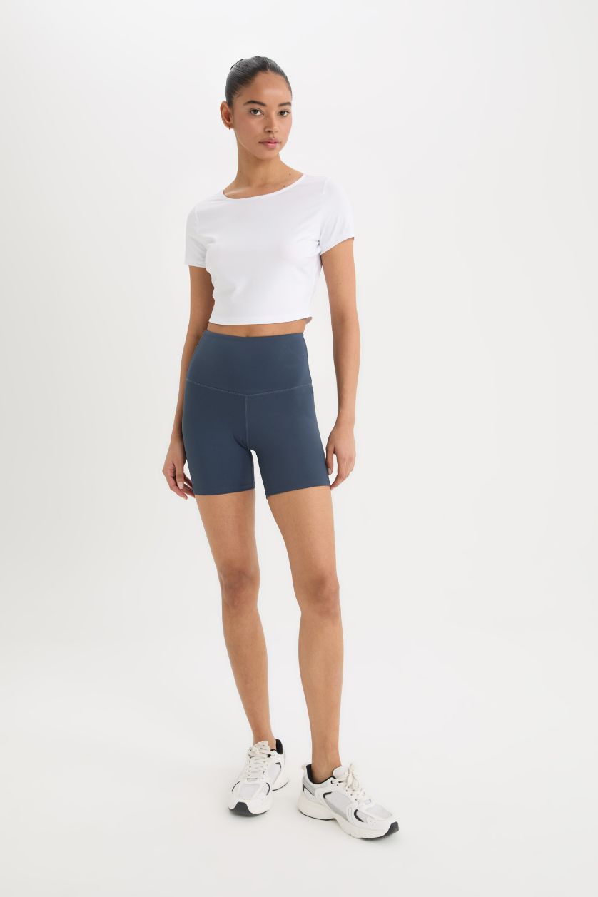 حريمي كحلي ليجن رياضي قصير  كحلي من DeFactoFit