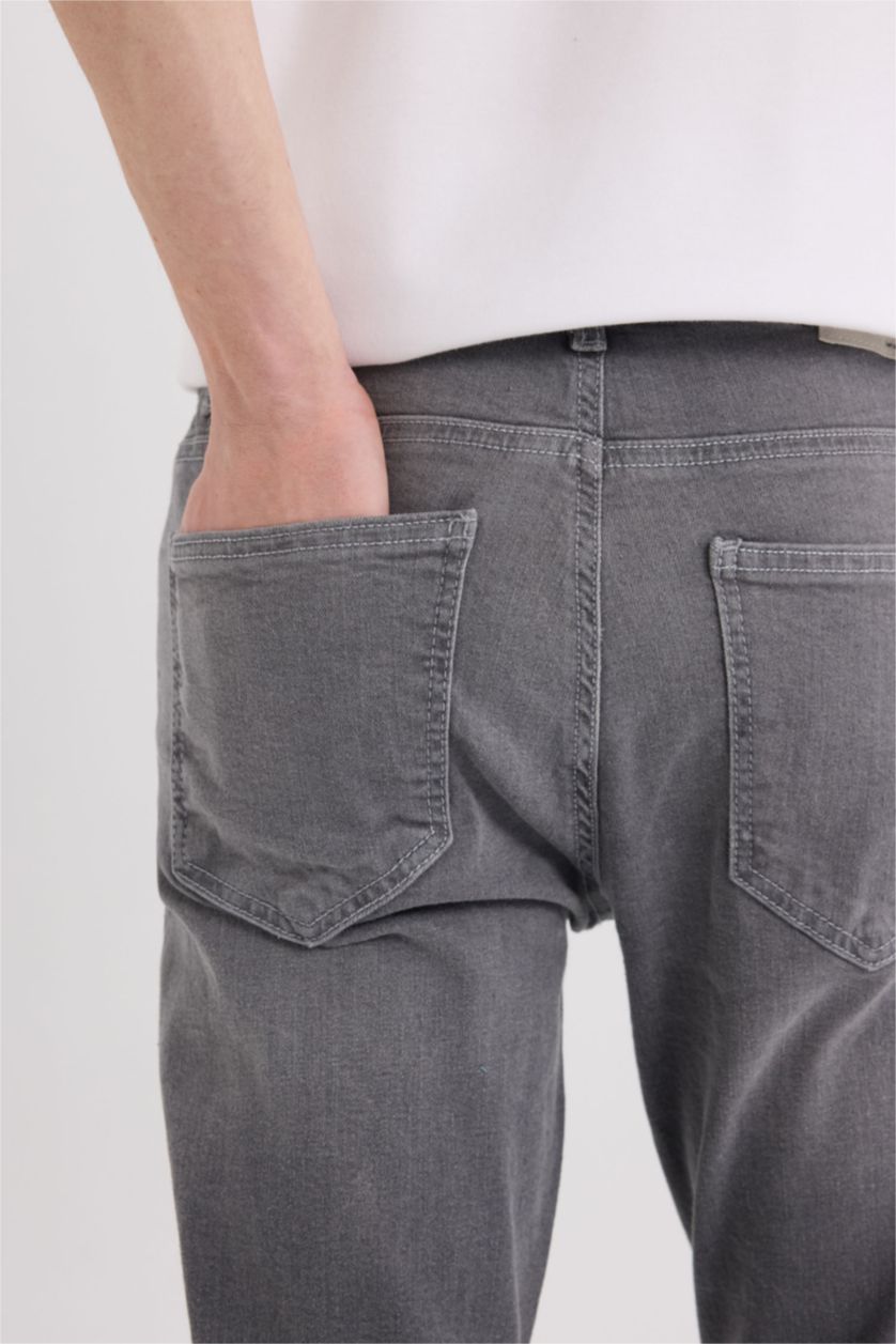 رجال رمادي بنطلون جينز كارلو سكيني فيت برجل ضيق