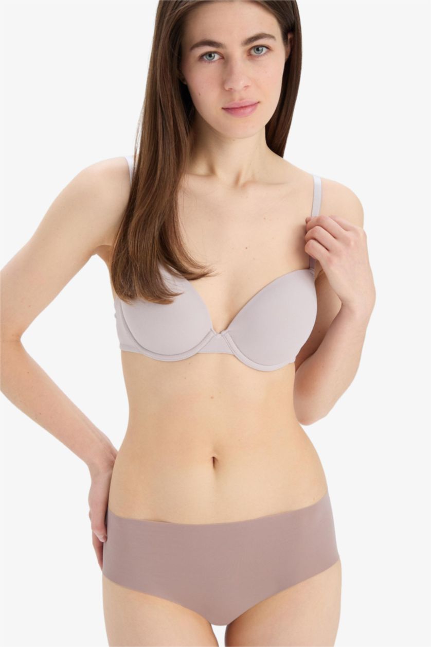 FEMME Gris Soutien-gorge à coussinets de Fall in Love