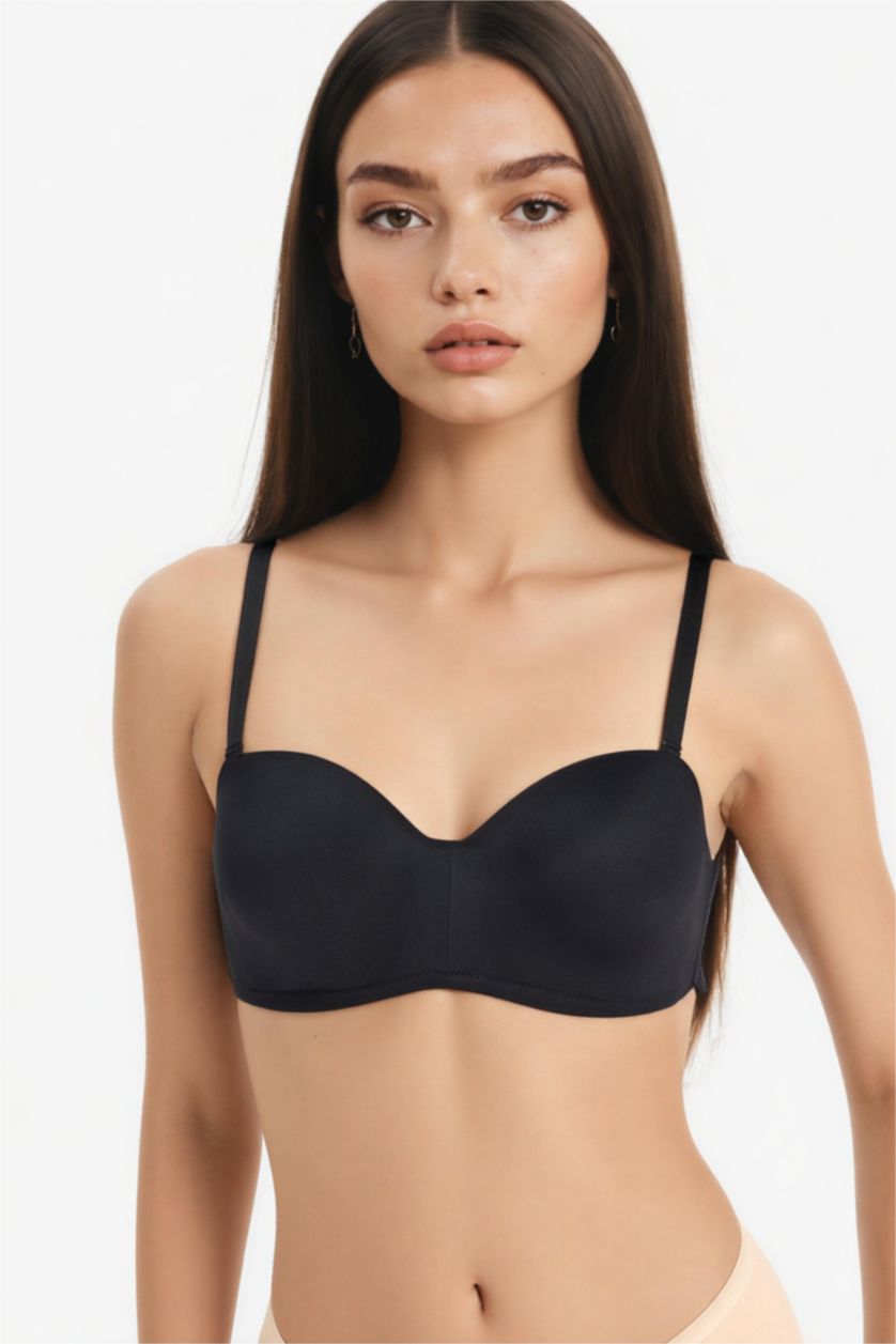 FEMME Noir Soutien-gorge à coussinets de Fall in Love
