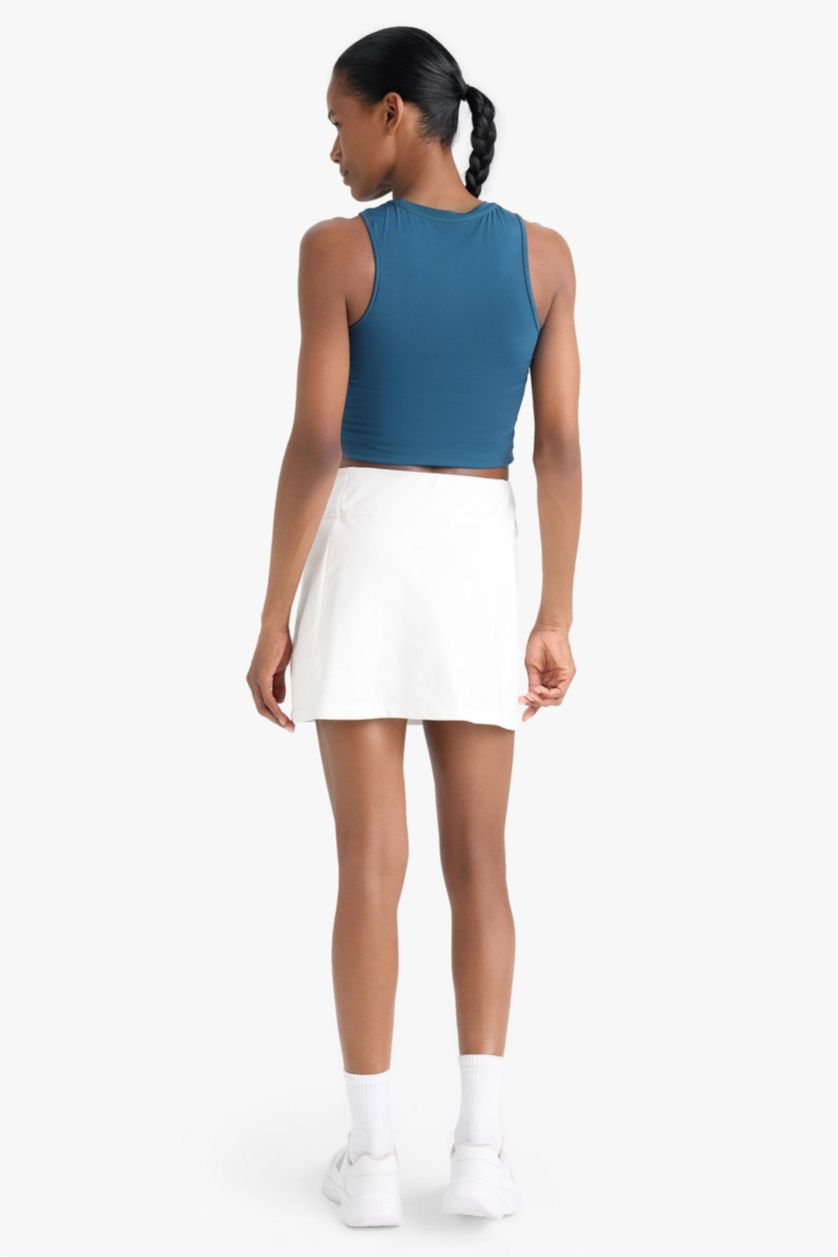 Женщины Бежевый DeFactoFit NBA юбка мини Лос-Анджелес Лейкерс с леггинсами