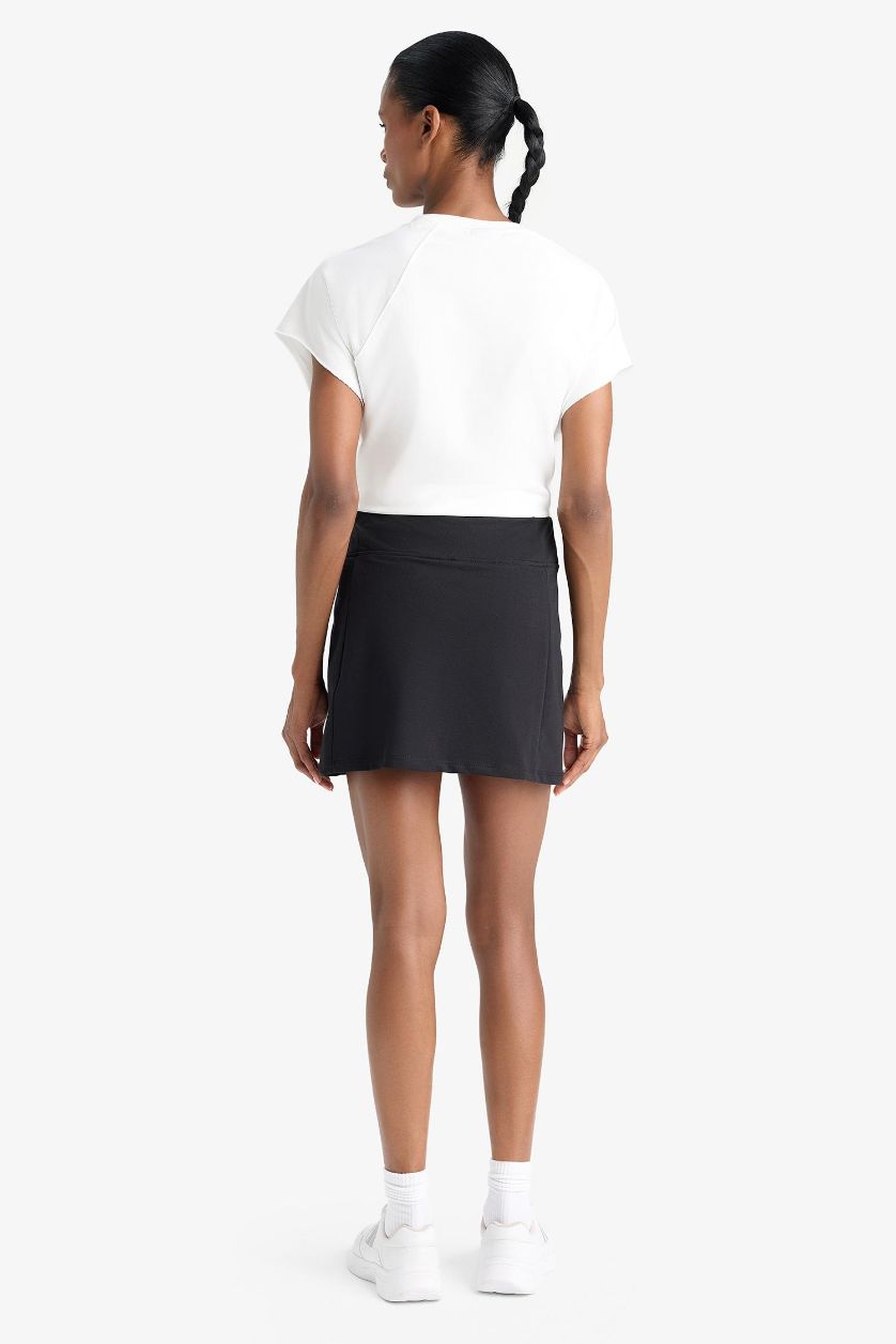 Kadın Siyah NBA Chicago Bulls İçi Taytlı Mini Etek