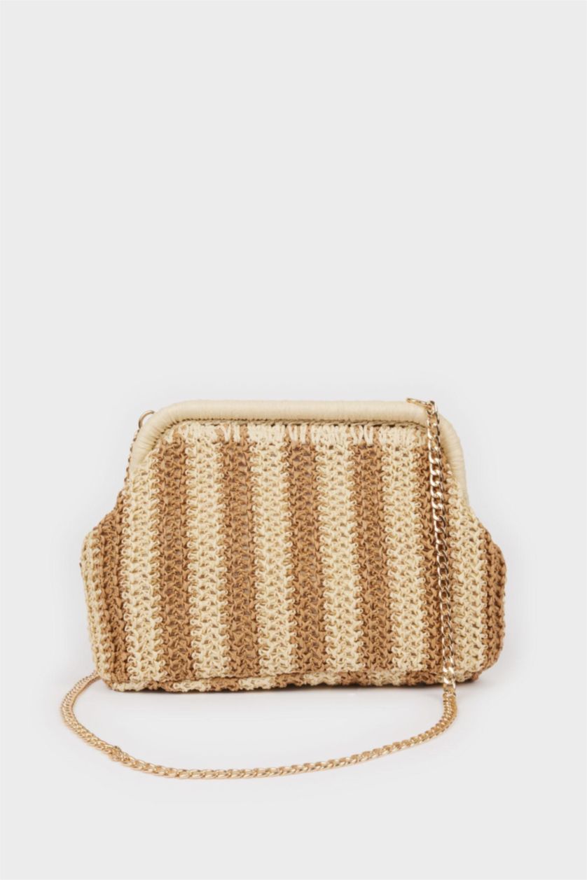 Kadın Karma Kadın Hasır Baget Çanta