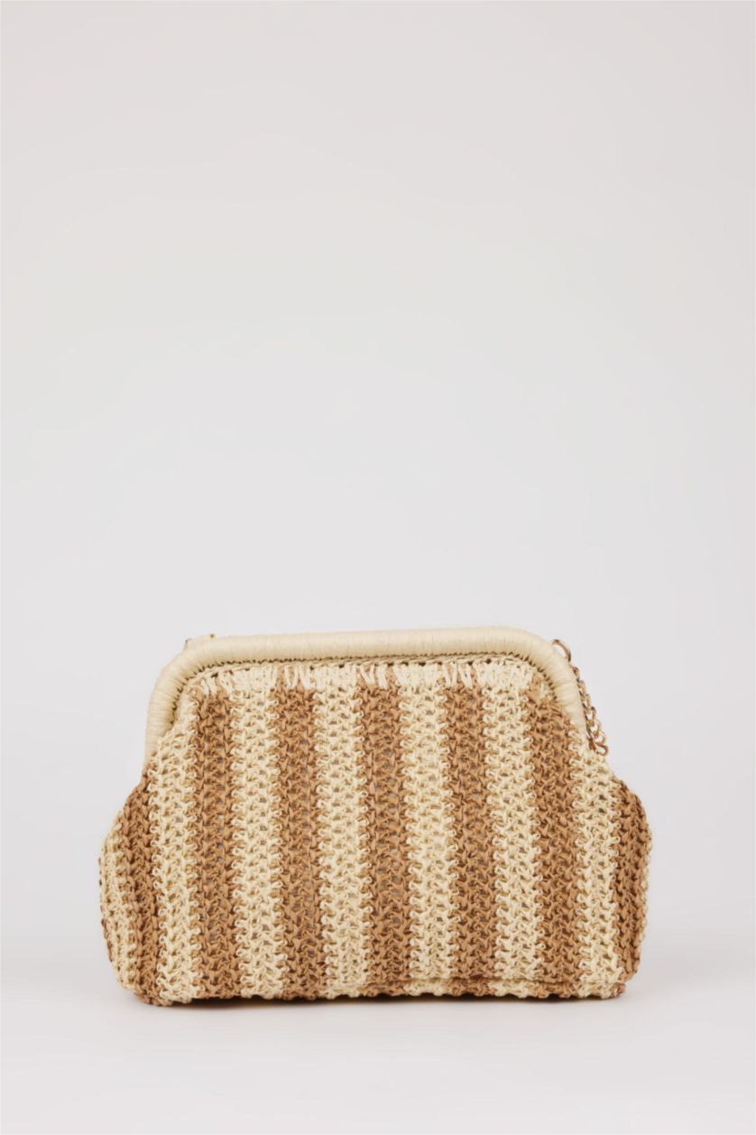 Kadın Karma Kadın Hasır Baget Çanta