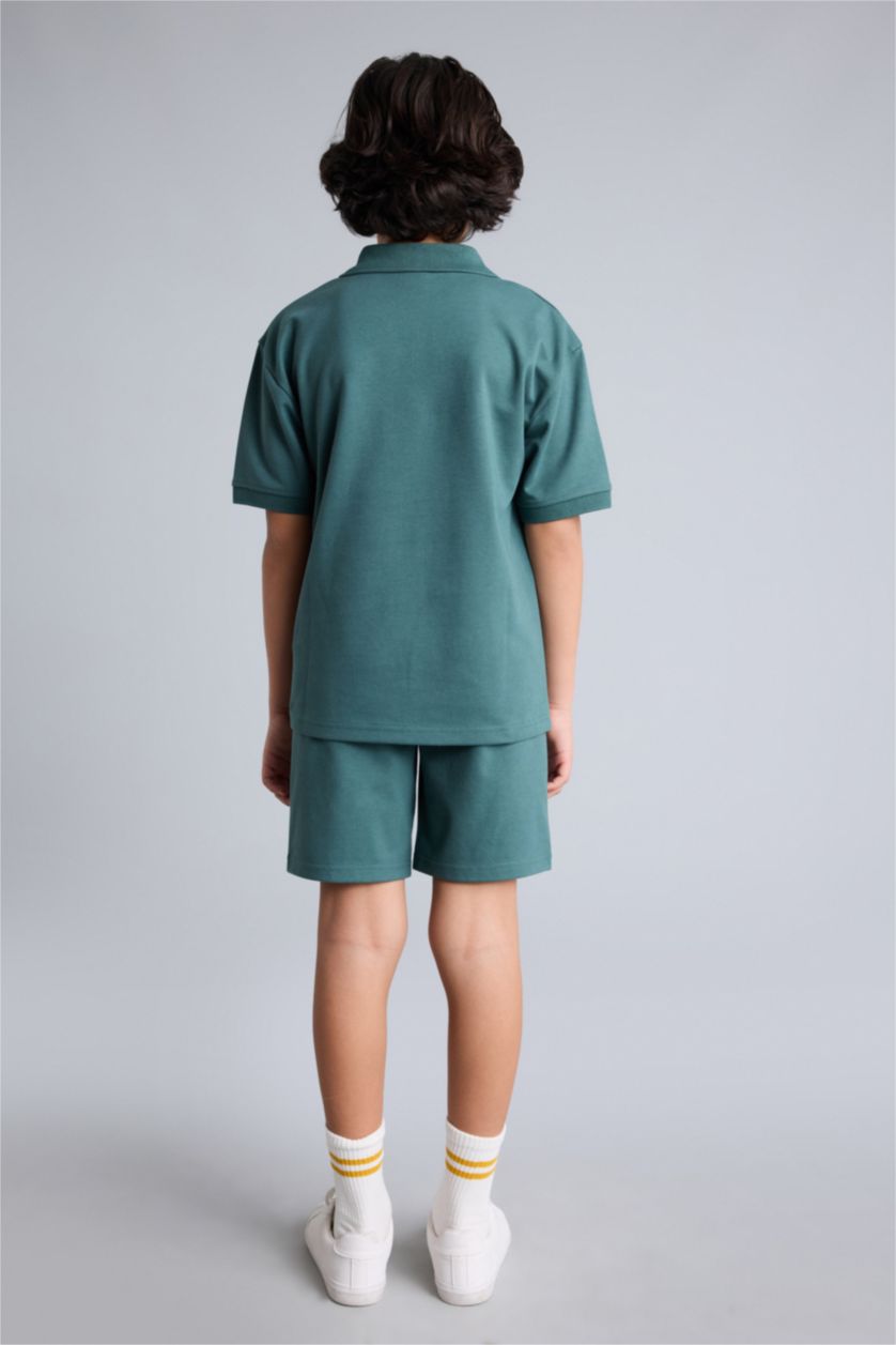 أولادي أخضر طقم اولادي قصة عادية - قطعتين