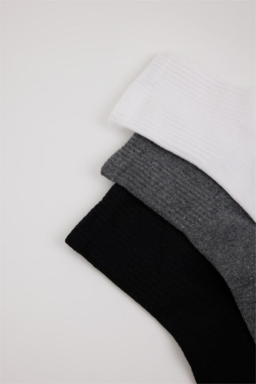 Erkek Karma Erkek 3'lü Pamuklu Soket Çorap