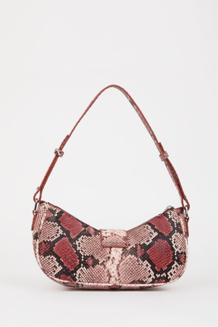 نساء زهري Faux Leather Shoulder bag