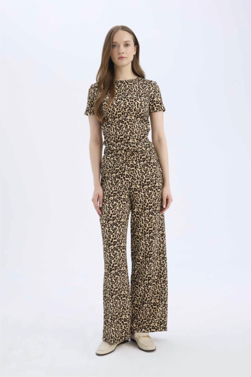 WOMAN Black Straight Fit Trousers