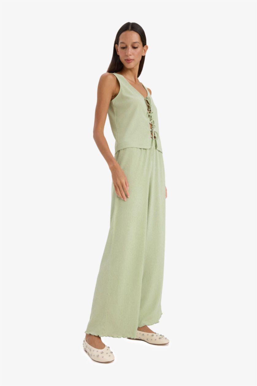 WOMAN Mint Wide Leg Trousers