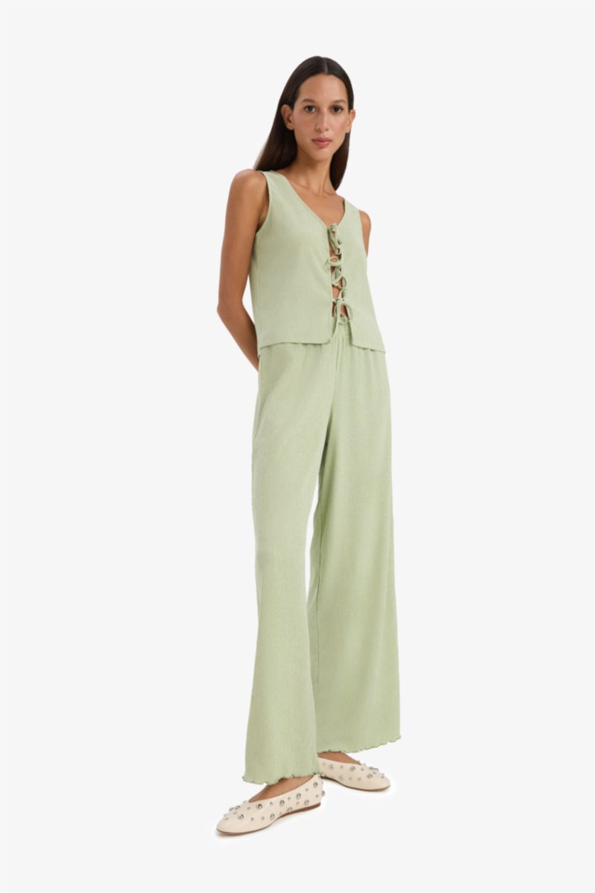 WOMAN Mint Wide Leg Trousers