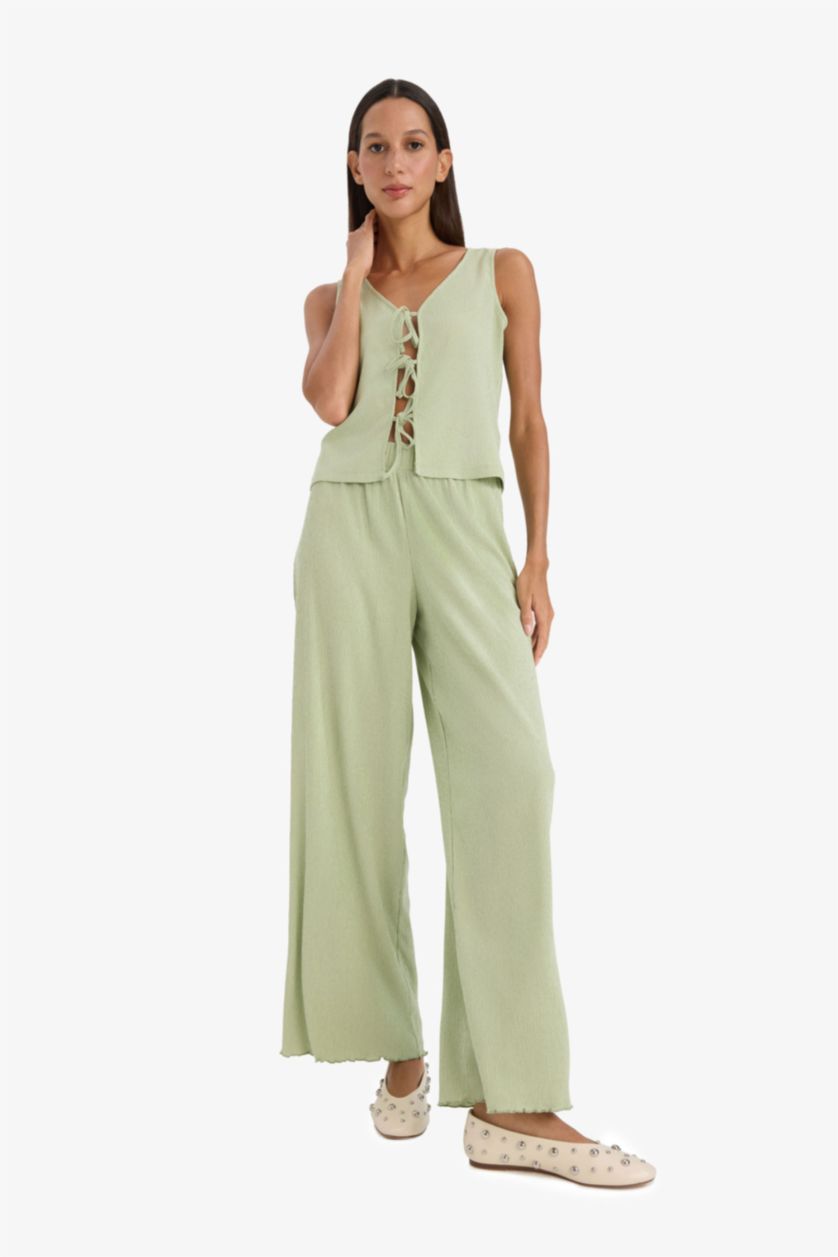 WOMAN Mint Wide Leg Trousers