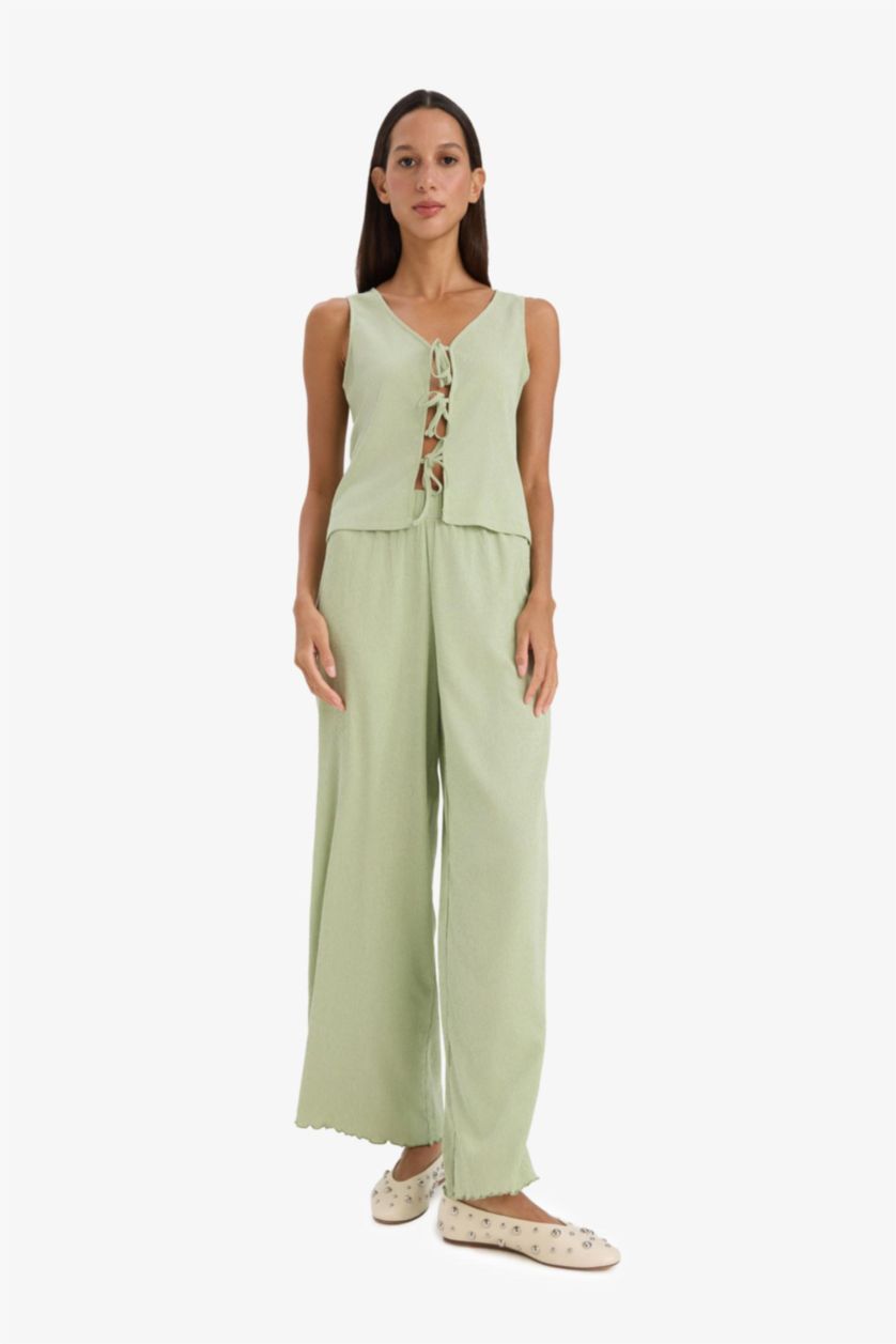 WOMAN Mint Wide Leg Trousers