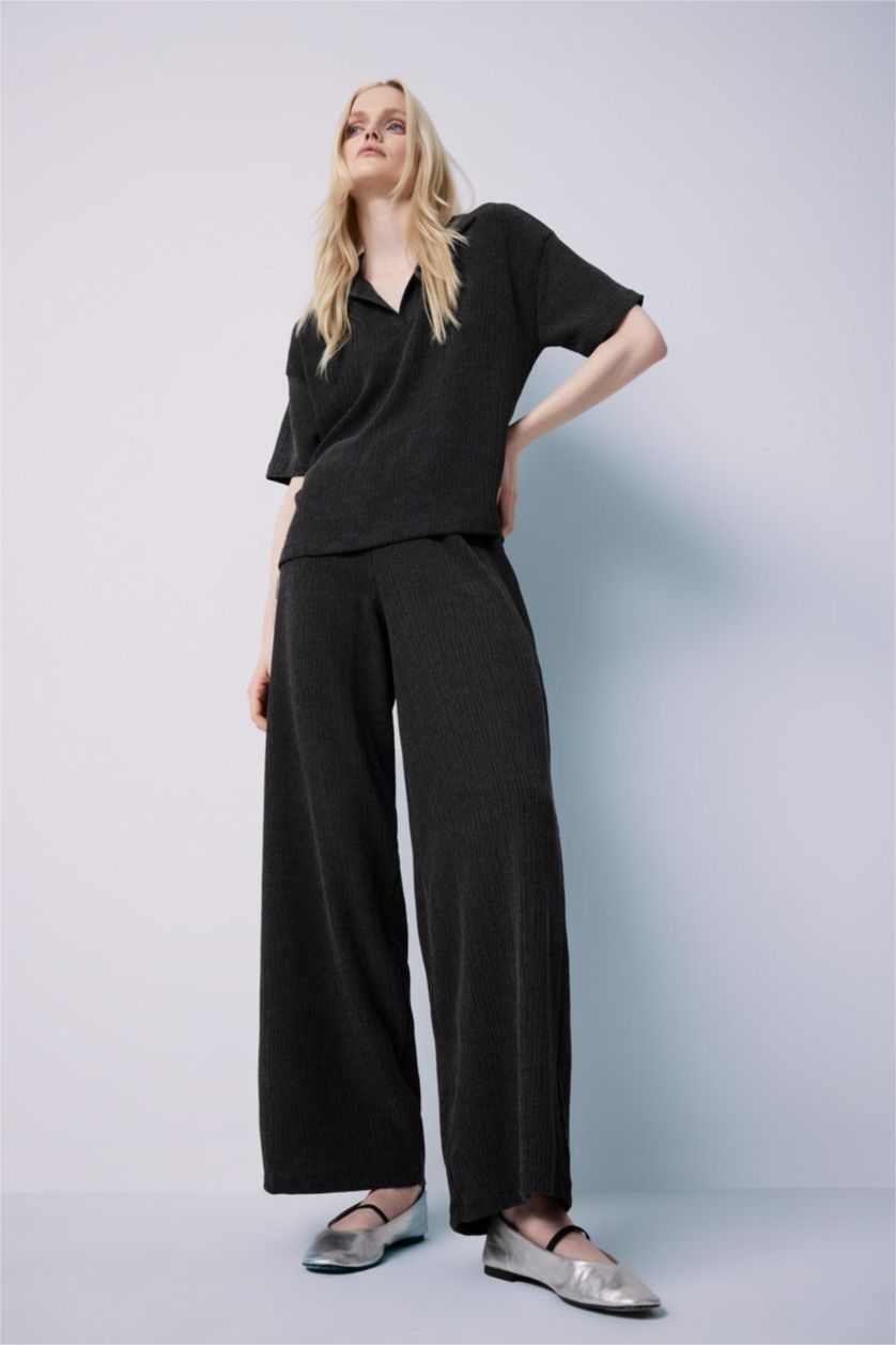 WOMAN Anthracite Wide Leg Trousers